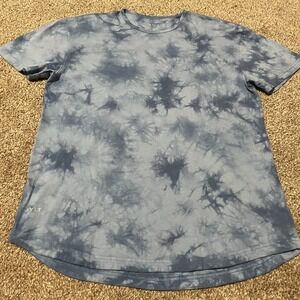 BYLT Basics Blue Tie-Dye Short Sleeve Tee